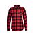 Flannel shirt insulated women red